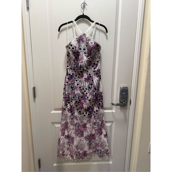 Elliatt Kaitlyn Floral Lace Maxi Dress- Multi Purple Wedding Guest size S NWT - Picture 5 of 8